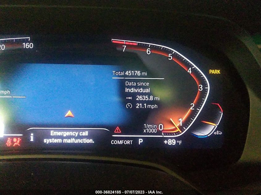 2019 BMW X7 XDRIVE40I 5UXCW2C51KL082299