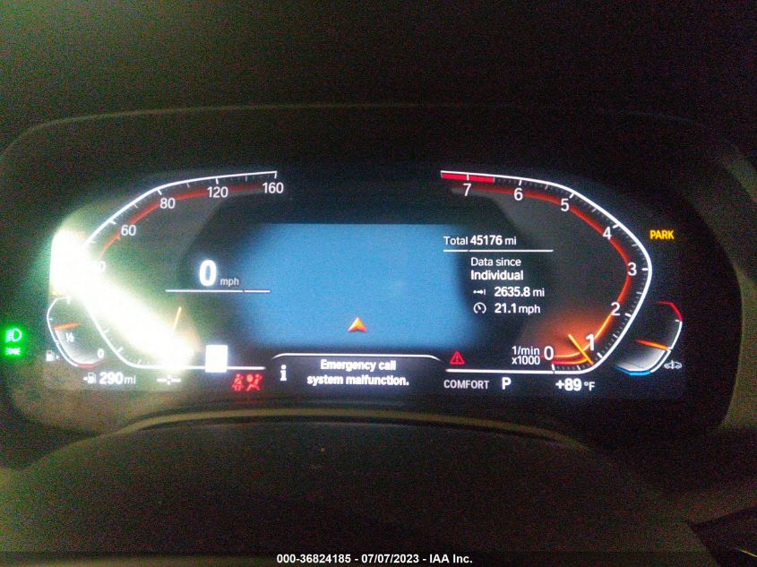 2019 BMW X7 XDRIVE40I 5UXCW2C51KL082299
