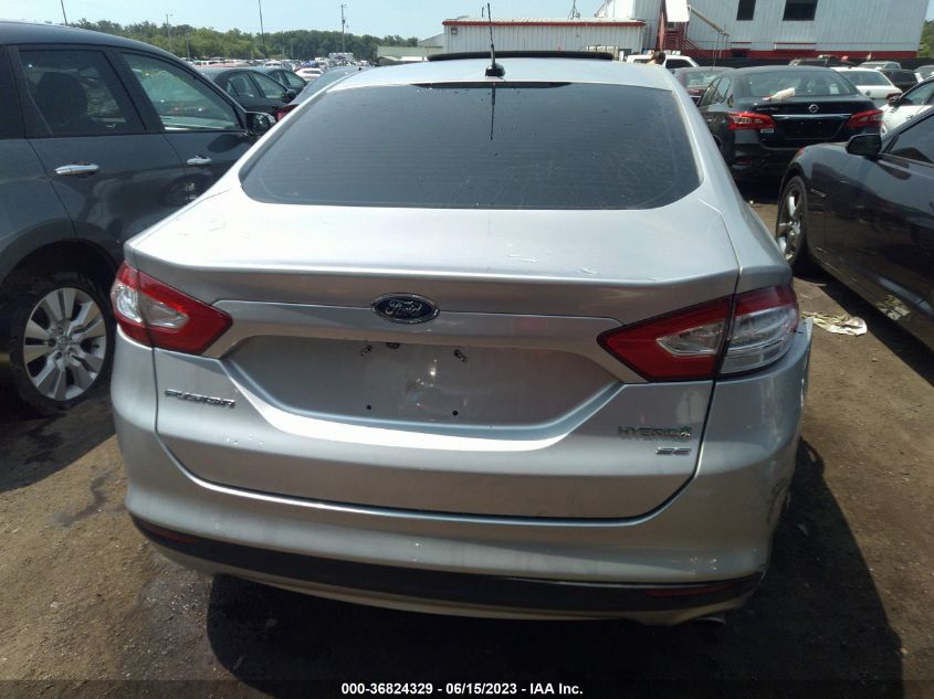 2013 FORD FUSION SE HYBRID - 3FA6P0LU0DR246823