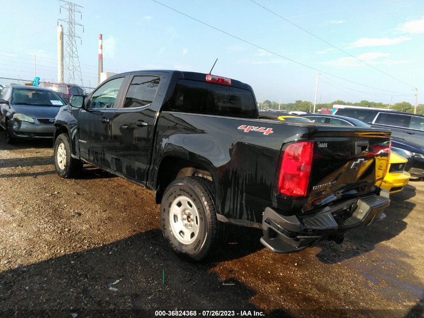 2020 CHEVROLET COLORADO 4WD WORK TRUCK - 1GCGTBEN8L1106300