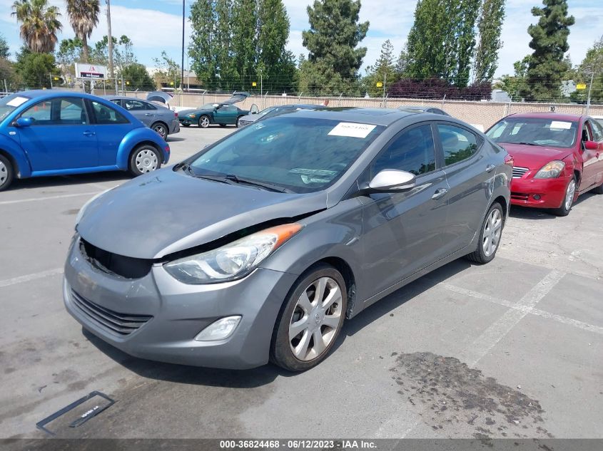 2013 HYUNDAI ELANTRA LIMITED PZEV - 5NPDH4AE6DH336207