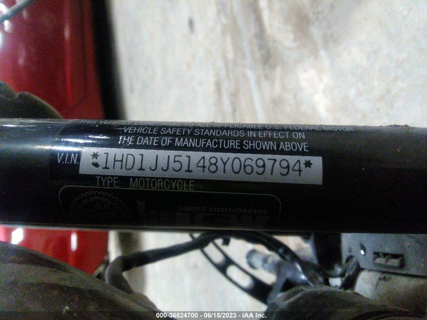 2008 HARLEY-DAVIDSON FXCW 1HD1JJ5148Y069794