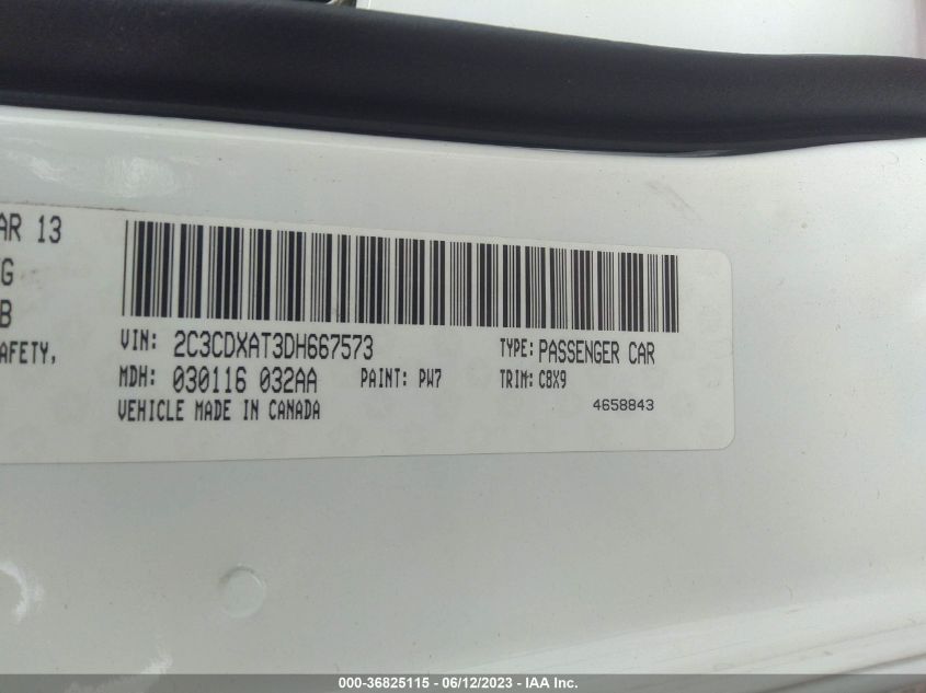 2013 DODGE CHARGER POLICE - 2C3CDXAT3DH667573