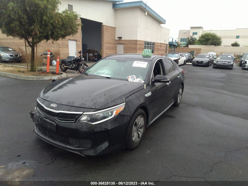 2017 KIA OPTIMA HYBRID BASE - KNAGT4LC1H5007523