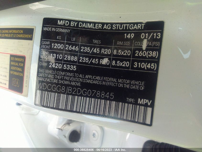 2013 MERCEDES-BENZ GLK-CLASS GLK 350 - WDCGG8JB2DG078845