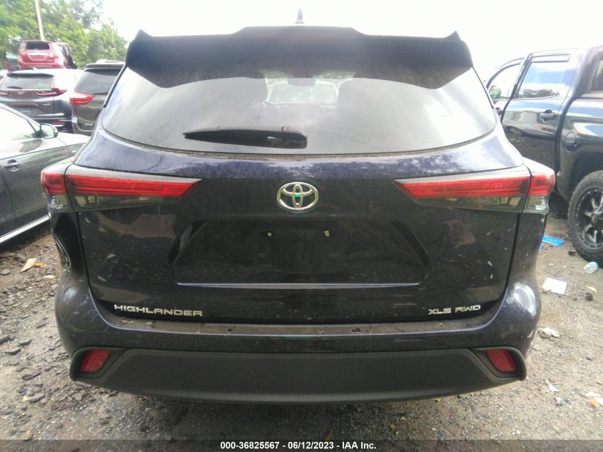 2022 TOYOTA HIGHLANDER XLE - 5TDGZRBH4NS569028