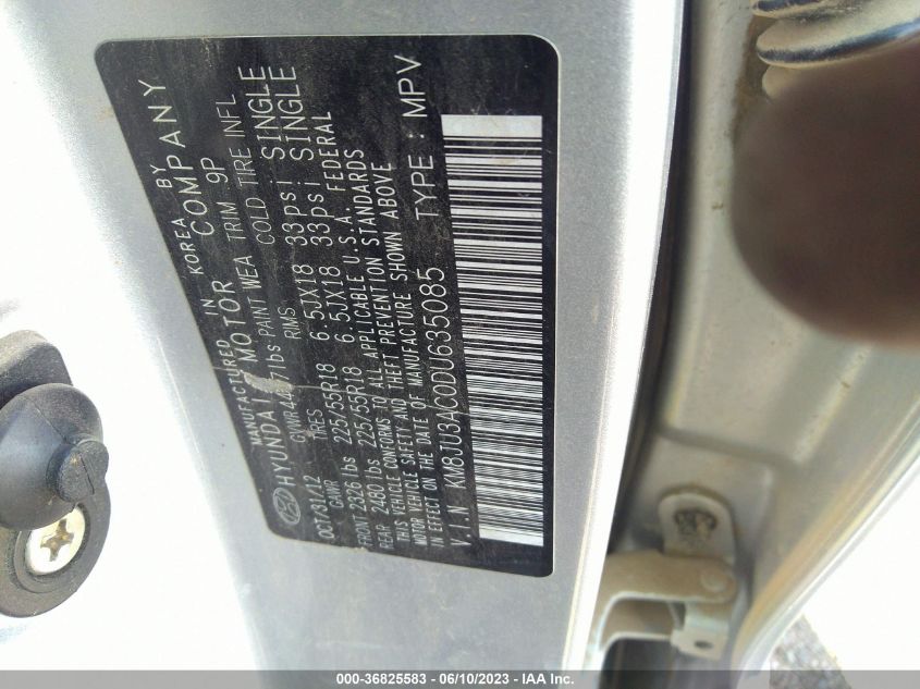 2013 HYUNDAI TUCSON LIMITED - KM8JU3AC0DU635085