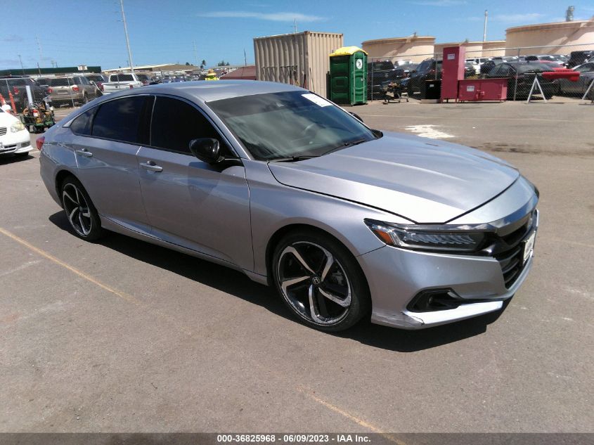 2021 HONDA ACCORD SEDAN SPORT - 1HGCV1F34MA092379