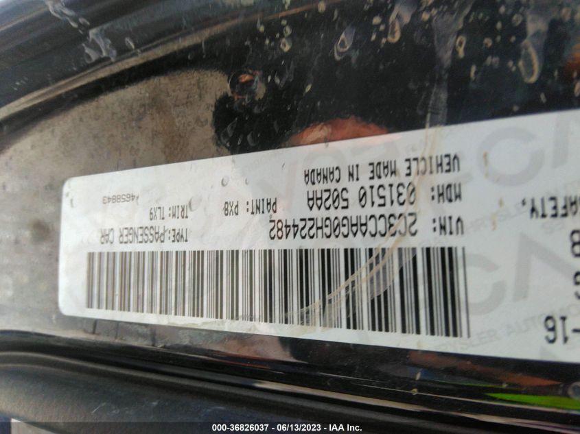 2016 CHRYSLER 300 LIMITED - 2C3CCAAG0GH224482