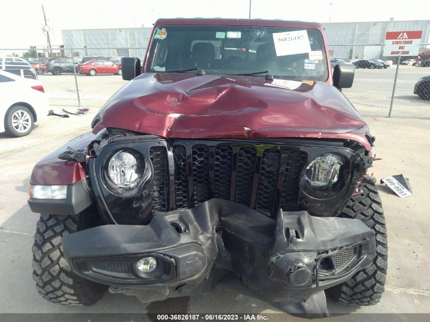 2021 JEEP GLADIATOR WILLYS - 1C6HJTAG6ML571050