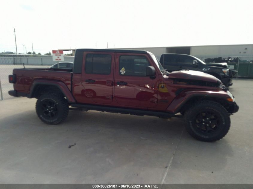 2021 JEEP GLADIATOR WILLYS - 1C6HJTAG6ML571050