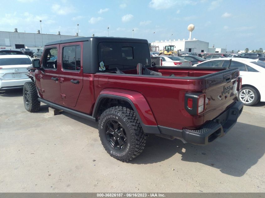 2021 JEEP GLADIATOR WILLYS - 1C6HJTAG6ML571050