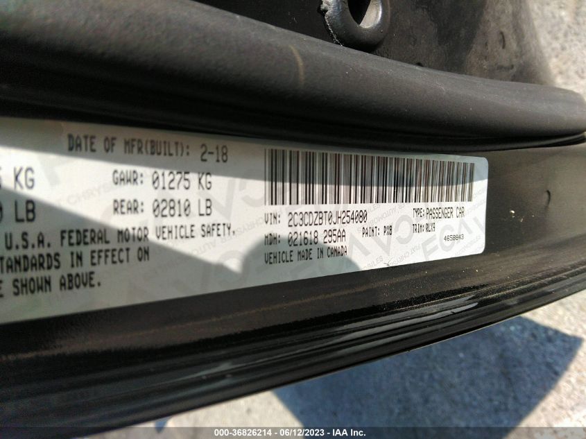 2018 DODGE CHALLENGER R/T PLUS - 2C3CDZBT0JH254080