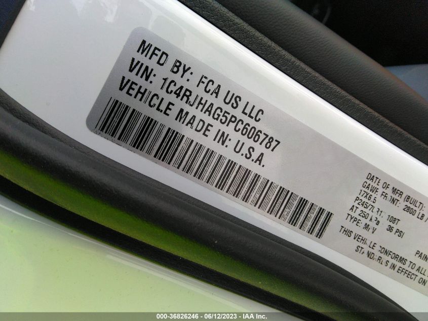 2023 JEEP GRAND CHEROKEE LAREDO - 1C4RJHAG5PC606787