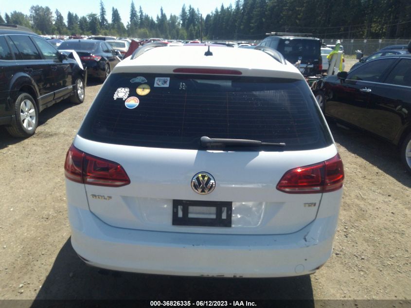 2016 VOLKSWAGEN GOLF SPORTWAGEN TSI S 3VWC17AU6GM508451