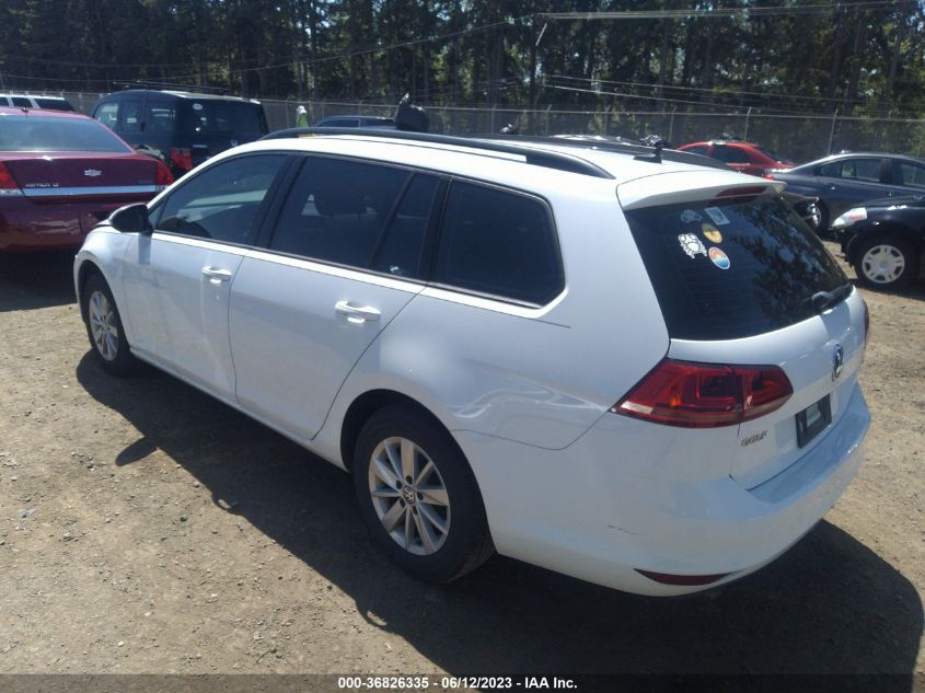 2016 VOLKSWAGEN GOLF SPORTWAGEN TSI S 3VWC17AU6GM508451