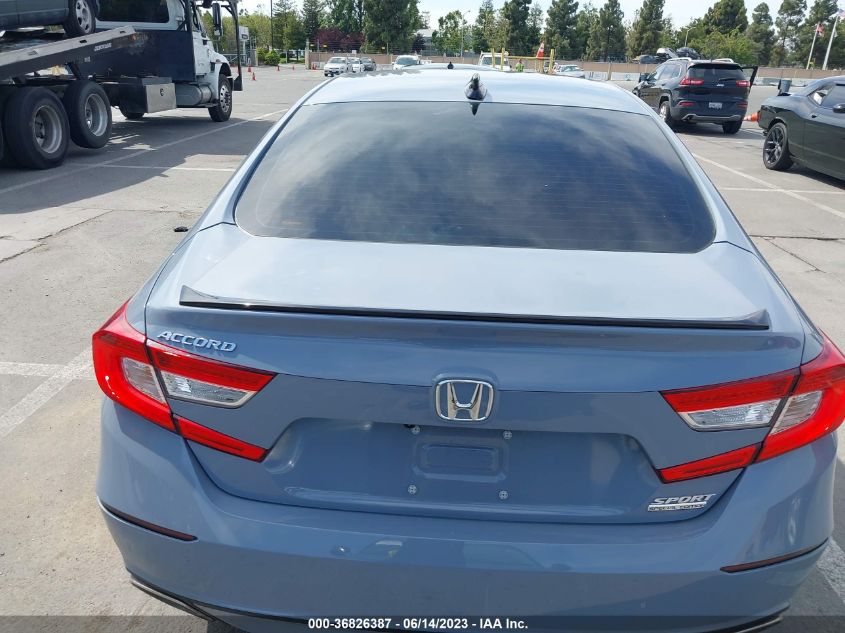 2022 HONDA ACCORD SEDAN SPORT SE - 1HGCV1F46NA119981