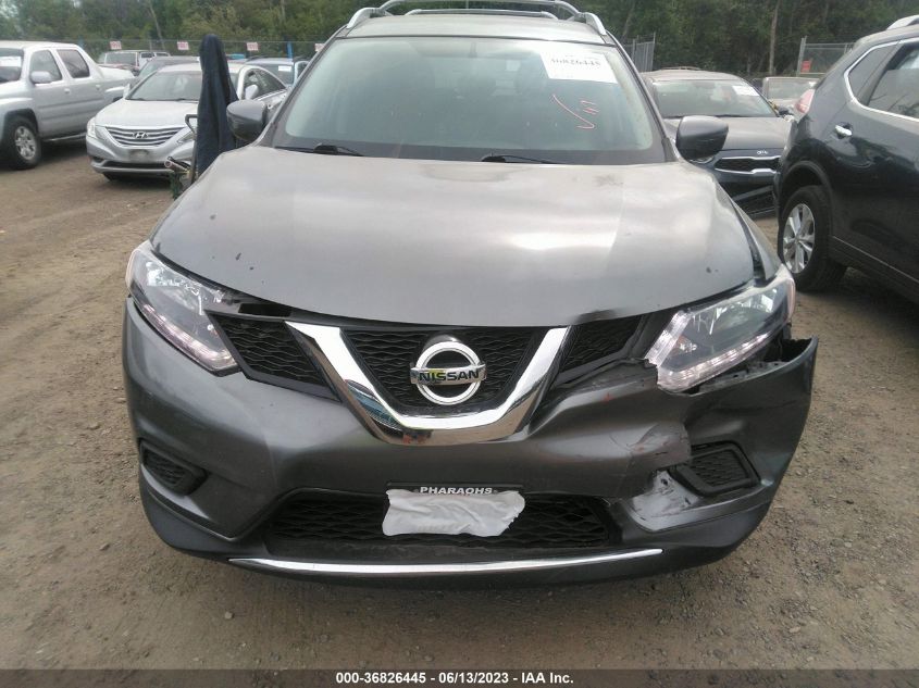 2016 NISSAN ROGUE S/SL/SV - KNMAT2MV6GP633567