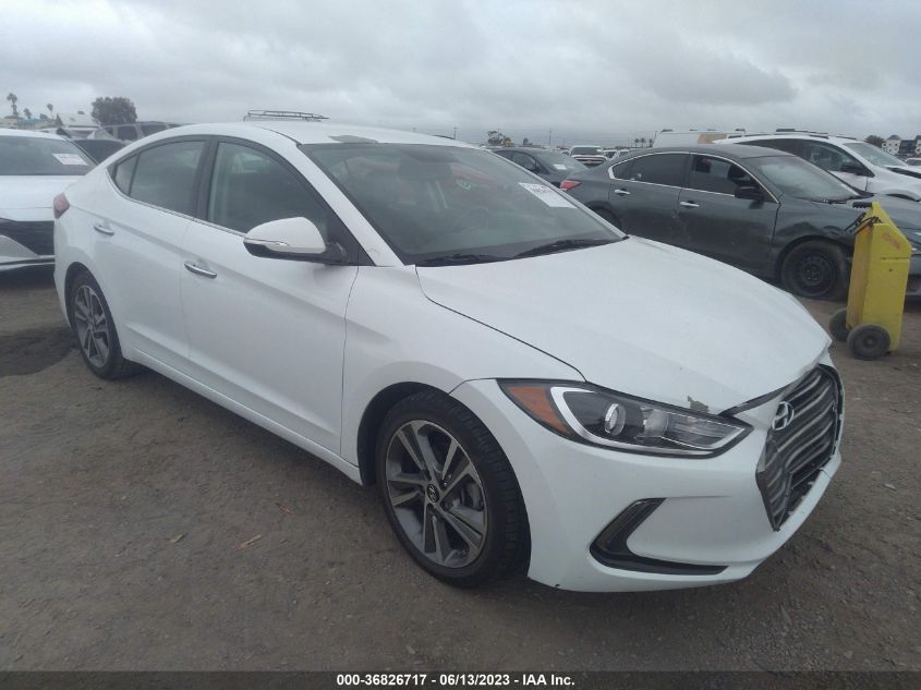2017 HYUNDAI ELANTRA LIMITED - 5NPD84LF8HH055327