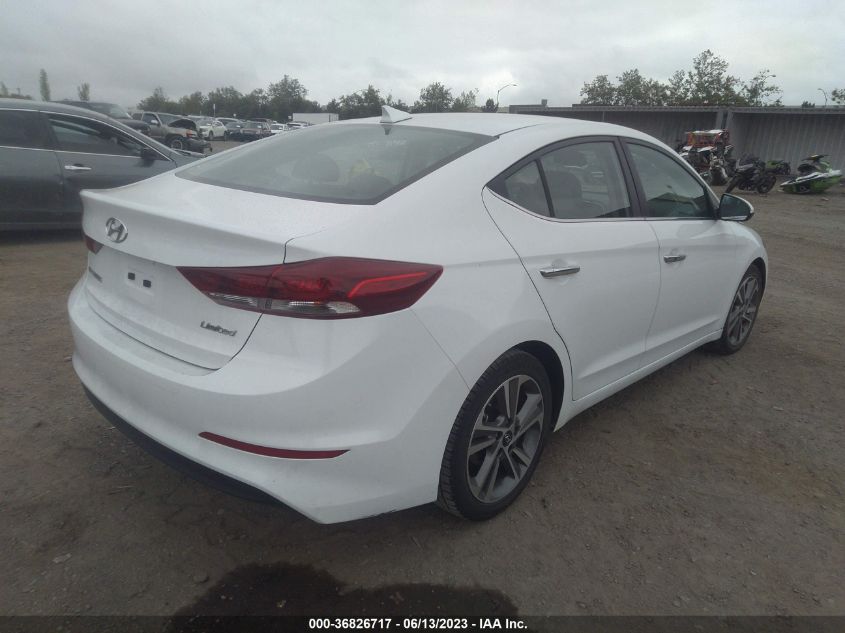 2017 HYUNDAI ELANTRA LIMITED - 5NPD84LF8HH055327