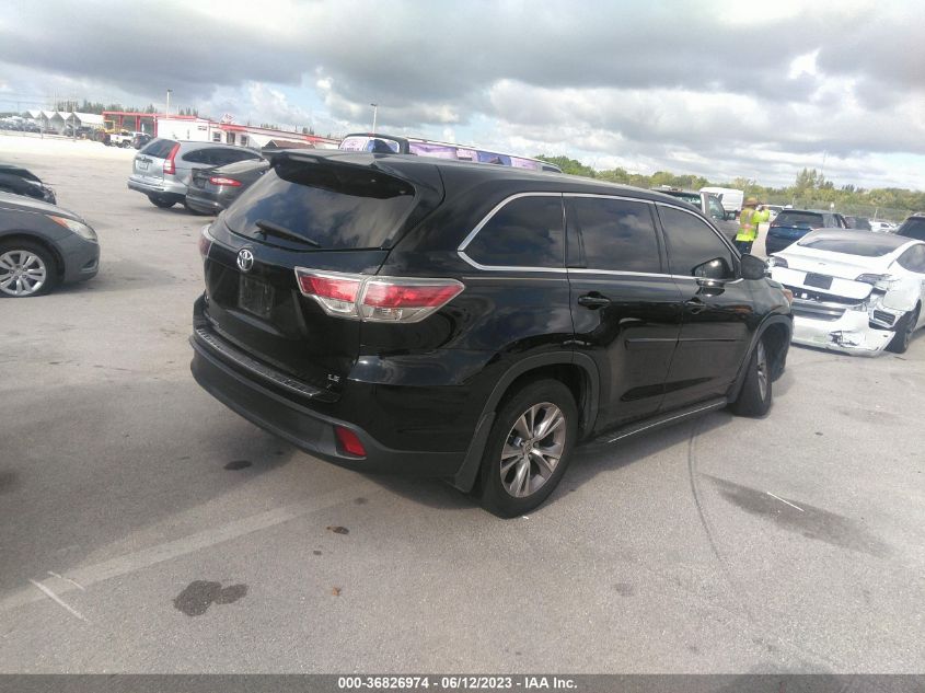 2015 TOYOTA HIGHLANDER LE - 5TDZKRFH1FS082846