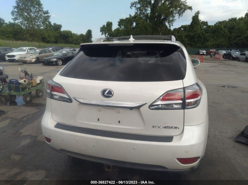 2013 LEXUS RX 450H - JTJBC1BA8D2065407