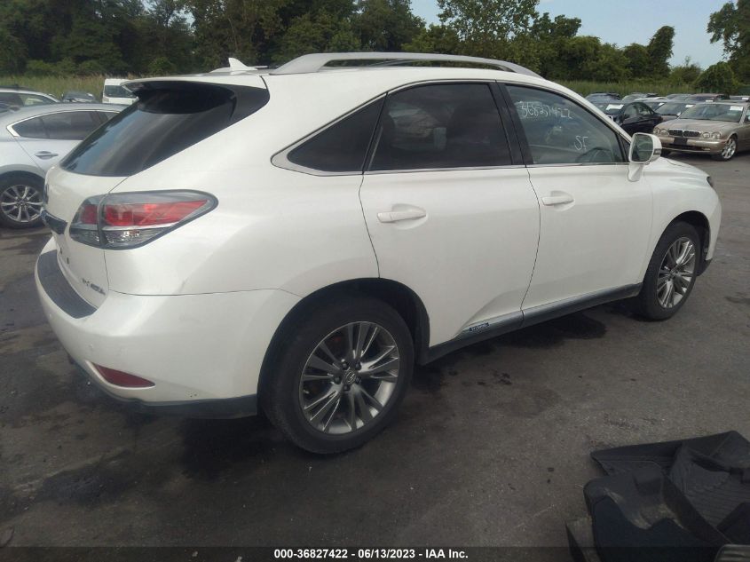2013 LEXUS RX 450H - JTJBC1BA8D2065407