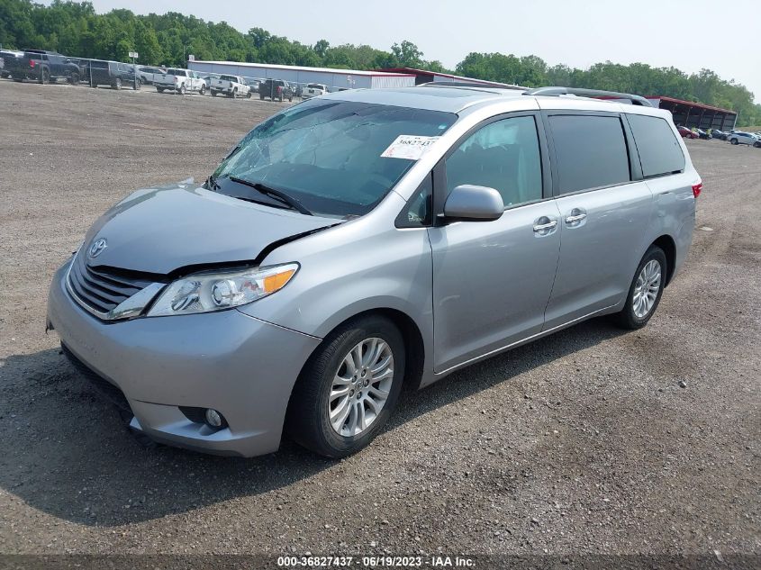 2015 TOYOTA SIENNA XLE - 5TDYK3DC0FS565132