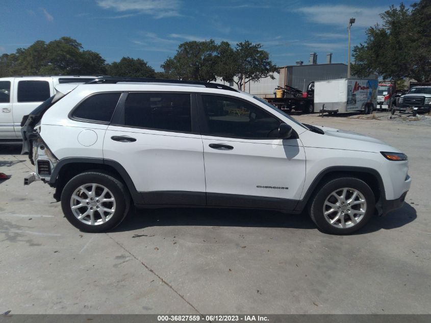 2016 JEEP CHEROKEE SPORT - 1C4PJLAB4GW291512