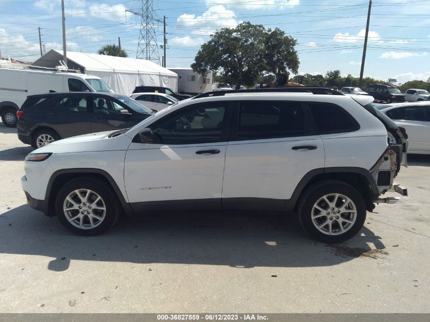 2016 JEEP CHEROKEE SPORT - 1C4PJLAB4GW291512