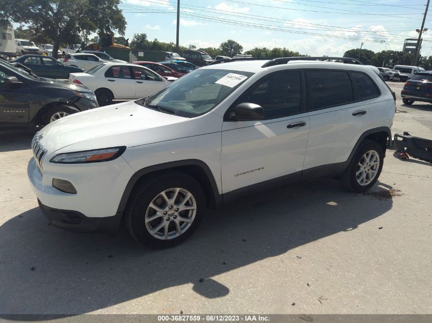 2016 JEEP CHEROKEE SPORT - 1C4PJLAB4GW291512