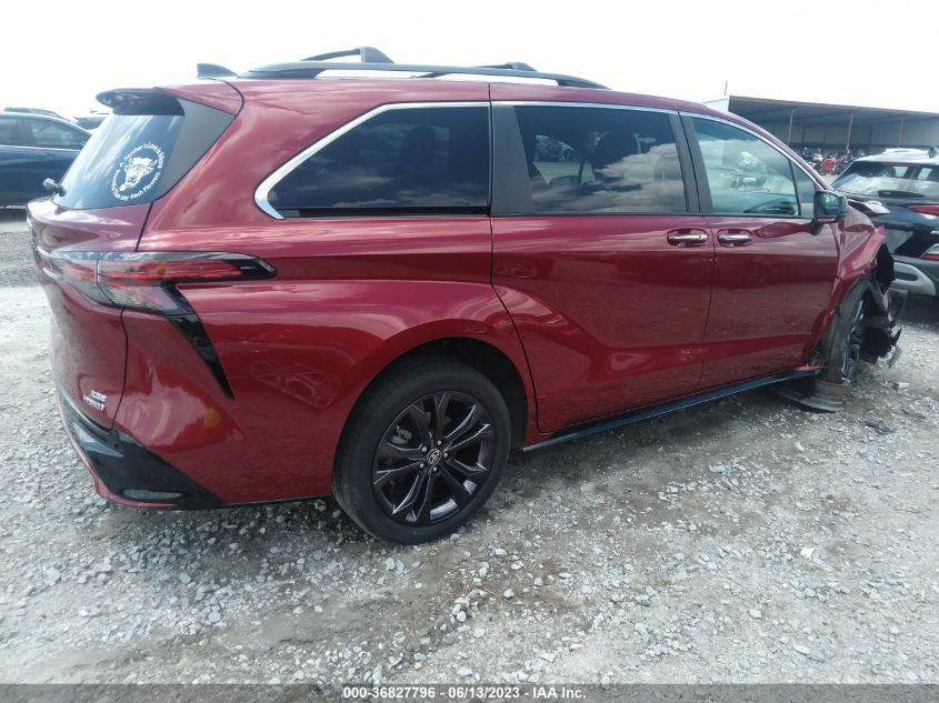 2022 TOYOTA SIENNA XSE - 5TDXRKEC8NS120846