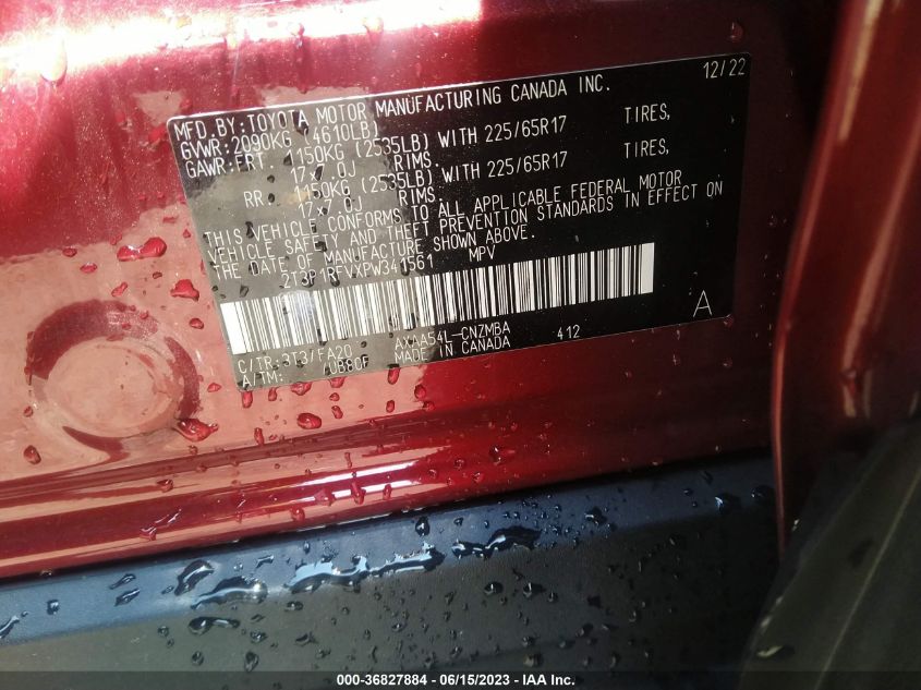 2023 TOYOTA RAV4 XLE - 2T3P1RFVXPW341561