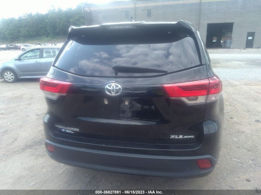 2019 TOYOTA HIGHLANDER XLE - 5TDJZRFH5KS601559