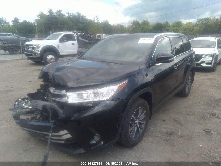 2019 TOYOTA HIGHLANDER XLE - 5TDJZRFH5KS601559