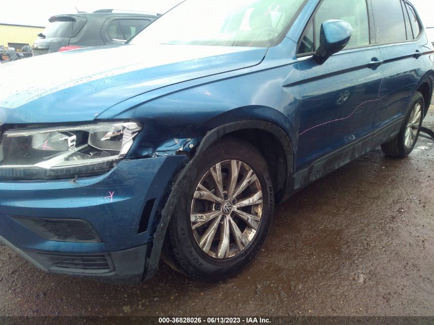 2018 VOLKSWAGEN TIGUAN S - 3VV1B7AX4JM072998