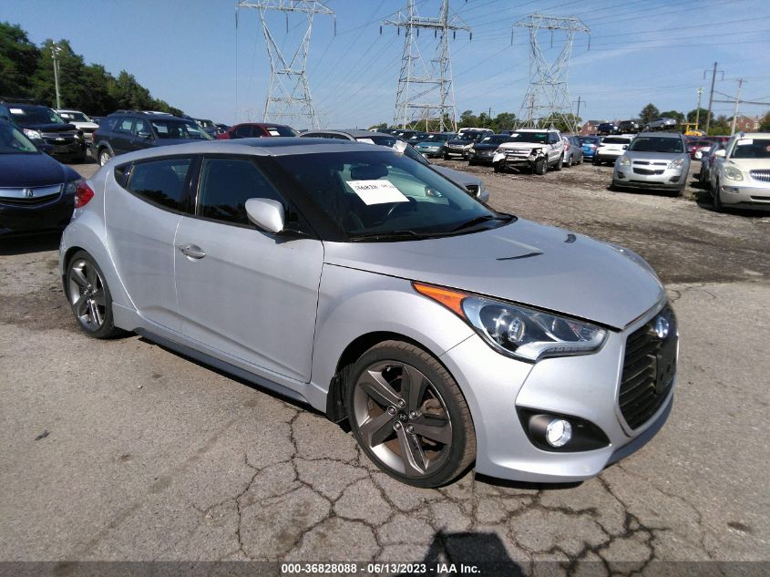 2014 HYUNDAI VELOSTER TURBO - KMHTC6AE5EU198345