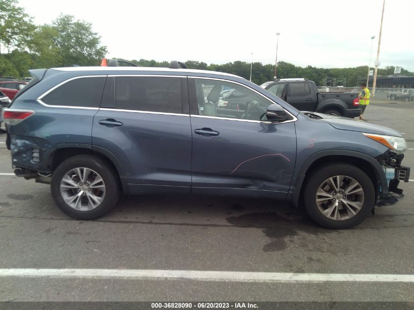 2015 TOYOTA HIGHLANDER XLE - 5TDJKRFH1FS095688