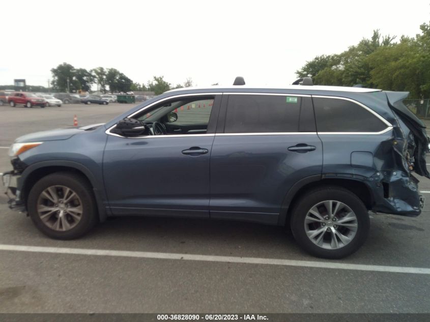 2015 TOYOTA HIGHLANDER XLE - 5TDJKRFH1FS095688