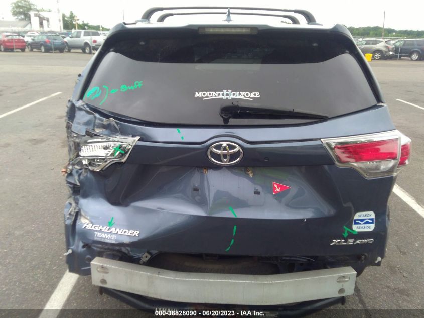 2015 TOYOTA HIGHLANDER XLE - 5TDJKRFH1FS095688