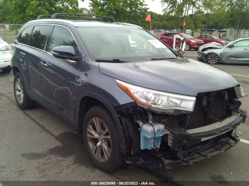 2015 TOYOTA HIGHLANDER XLE - 5TDJKRFH1FS095688