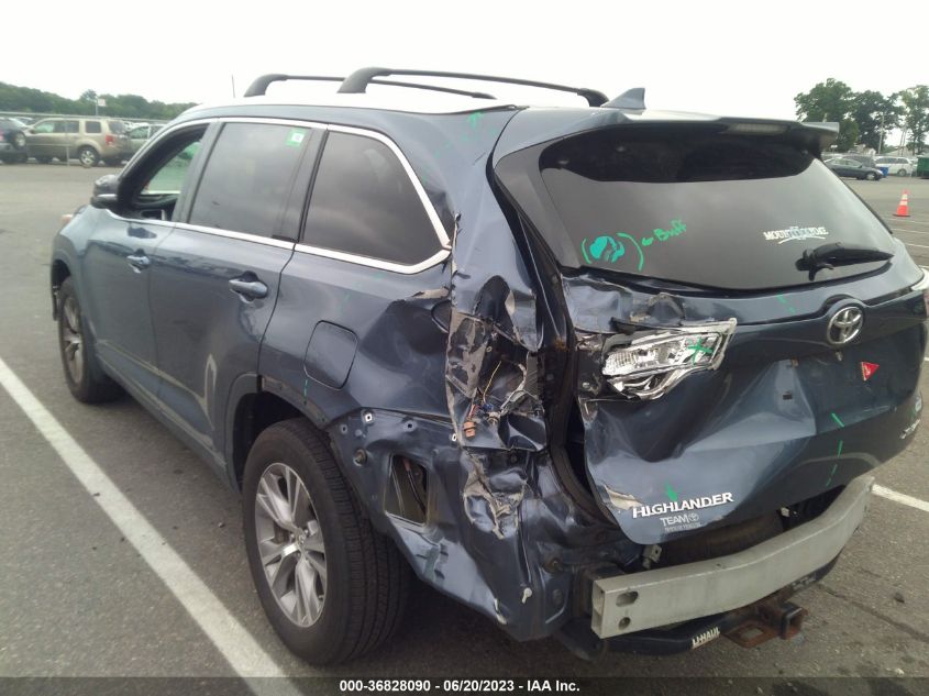 2015 TOYOTA HIGHLANDER XLE - 5TDJKRFH1FS095688