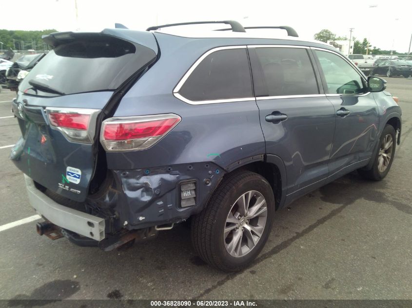 2015 TOYOTA HIGHLANDER XLE - 5TDJKRFH1FS095688