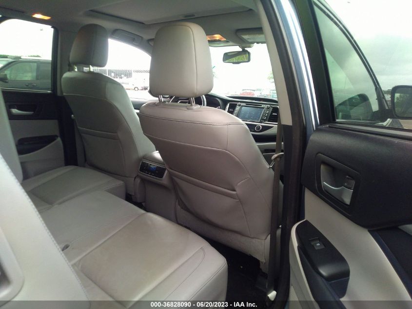 2015 TOYOTA HIGHLANDER XLE - 5TDJKRFH1FS095688