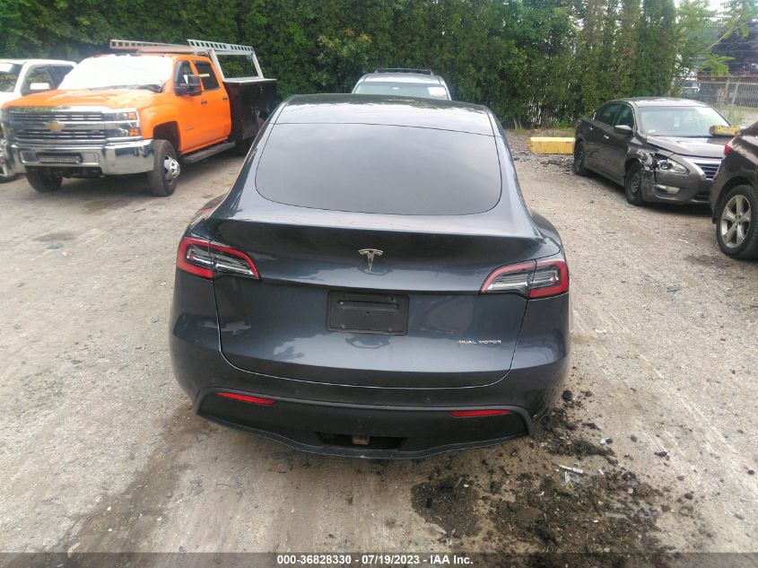 2021 TESLA MODEL Y LONG RANGE - 5YJYGDEE8MF124762