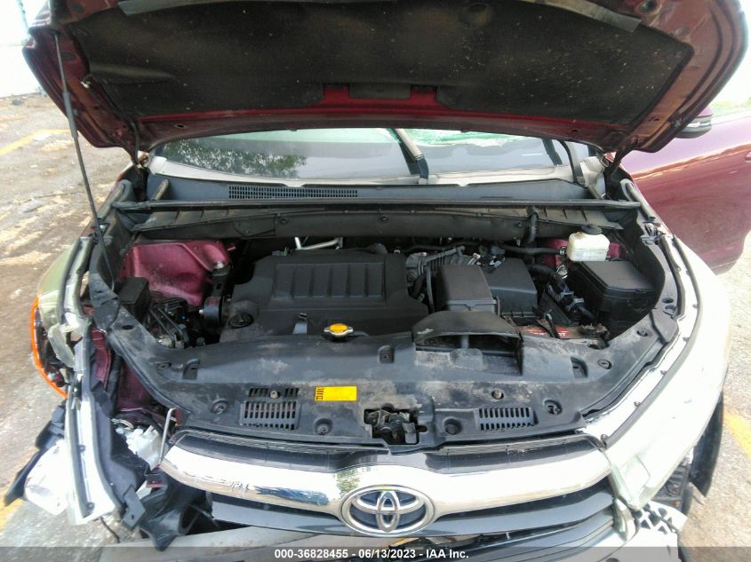 2015 TOYOTA HIGHLANDER XLE - 5TDJKRFH8FS156826