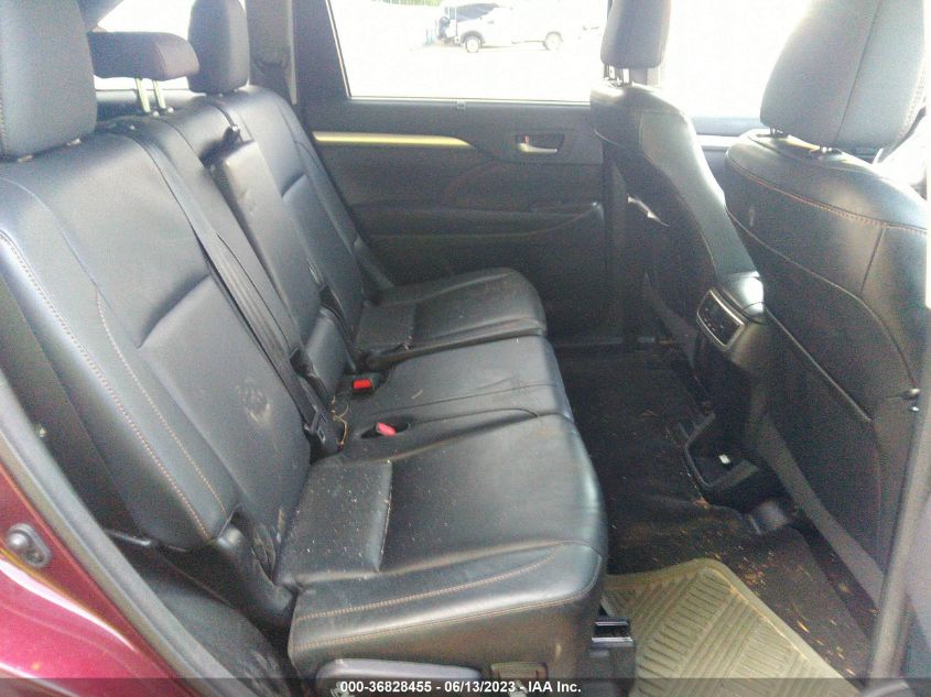 2015 TOYOTA HIGHLANDER XLE - 5TDJKRFH8FS156826