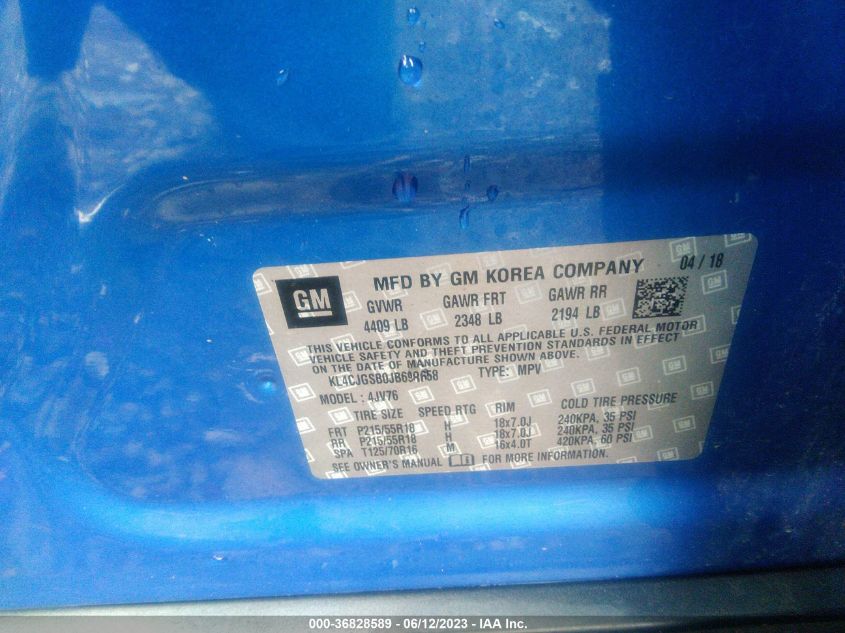 2018 BUICK ENCORE ESSENCE - KL4CJGSB0JB698658
