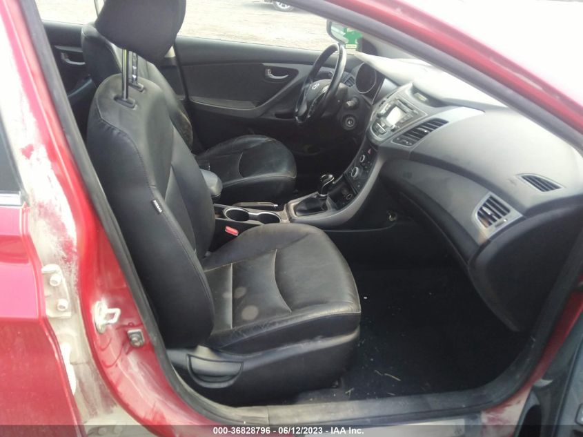 2014 HYUNDAI ELANTRA LIMITED - KMHDH4AE7EU163588