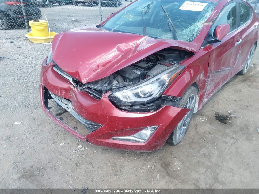 2014 HYUNDAI ELANTRA LIMITED - KMHDH4AE7EU163588